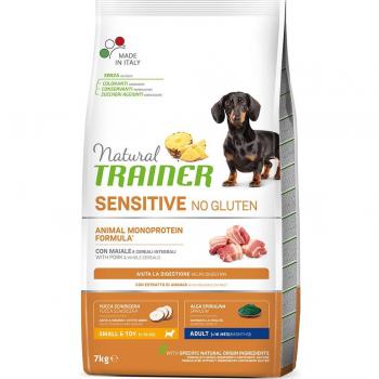 Natural Trainer Sensitive Erwachsener Klein & Spielzeug mit Schwein – 7 kg