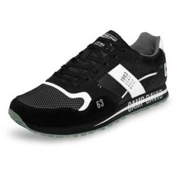 CAMP DAVID Sneaker schwarz Herren mit Wechselfußbett
