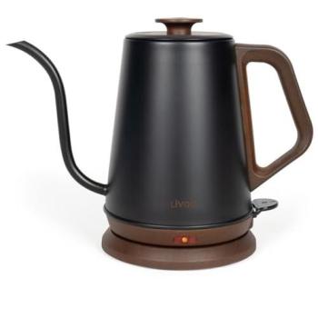 Col de Cygne 1,2 L Livoo – Bouilloire en Acier Noir