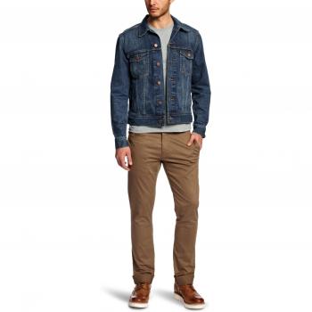 Wrangler Men's Classic Denim Jacket, Blue (Mid Stone), Small