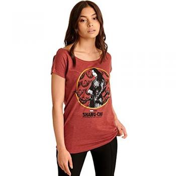 Shang-Chi Katy Damen Loose-Shirt rot meliert