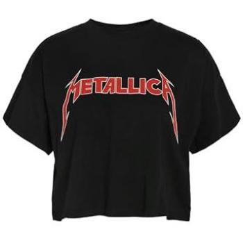 Noisy May Alena Black T-Shirt mit Metallica Print