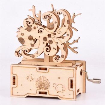 FEOOE Octopus Hand-cranked Music Box Puzzle