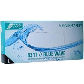 NITRAS Nitril Handschuhe blau puderfrei BLUE WAVE