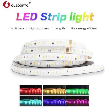 Gledopto RGB+CCT LED Strip Light Controller for Bedroom 5m