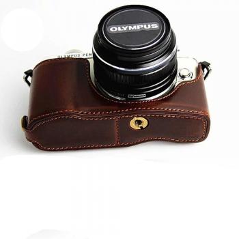 Leather Grip Case for OLYMPUS Pen E-PL7 EPL7 E-PL8 EPL8 E-PL9 EPL9