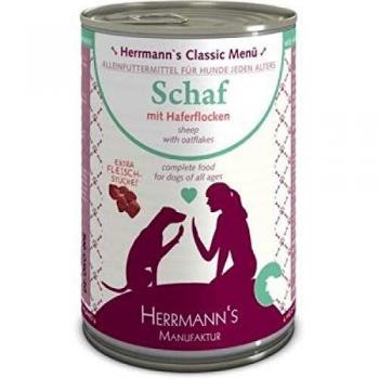 Lot Herrmann's Menu Bio Classic 12 x 400 g pour chien