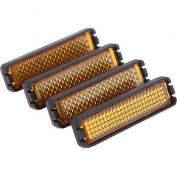 4 Pcs Safety Reflectors for Bicycle Pedals