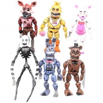 Collection 6 pièces PVC Freddy Fazbear & amis (Bonnie, Foxy)
