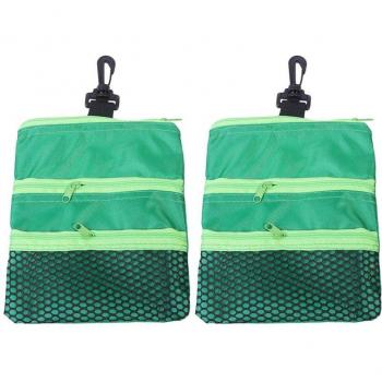 Étui de rangement pour tees et balles de golf (noir)