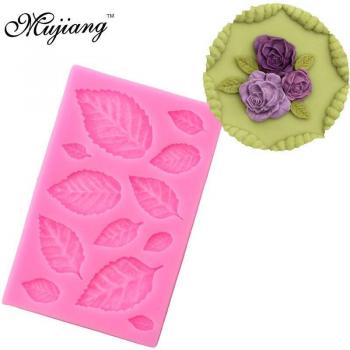 Gumpaste Maple Rose Leaf Molds for Cakes