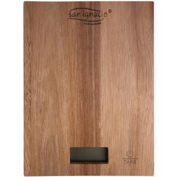 San Ignacio Báscula de Cocina Madera y ABS 5 kg
