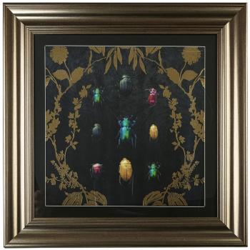 Arthouse Alchemy Insect Portrait – 2.5 cm Thick Wooden Frame – 50×50