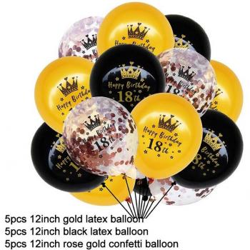 18th Birthday Party Balloon Set