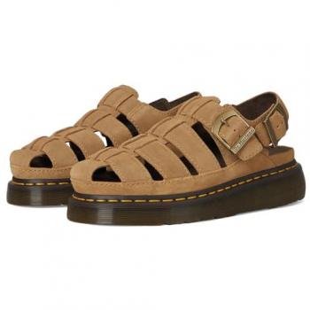 Dr. Martens Sandales style pêcheur Wrenlie brun clair en suède Bronx UK 6
