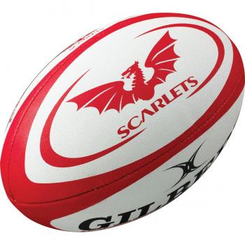 Replica Scarlets Midi Rugby Ball by Gilbert