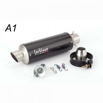 Échappement Moto Loerss Leovince Universel Double Sortie Gauche Droite avec Db Killer pour PCX NMAX Z1000 Z900 FZ6N R3 A1