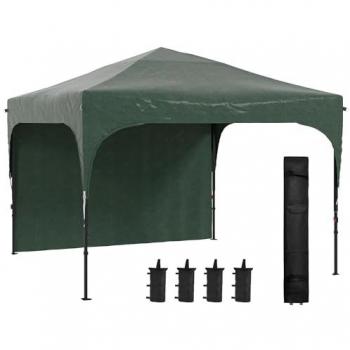 Carpa Plegable Outdoor 3×3 m Outsunny: Versión Blanca con 4 Bolsas de Arena y Bolsa de Transporte
