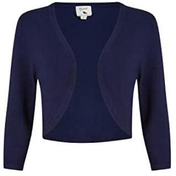 Navy Knit Bolero for Women