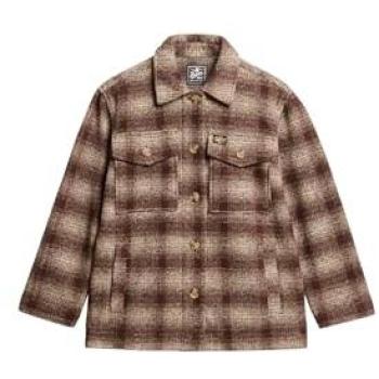Superdry Overshirt: Ivory Omb