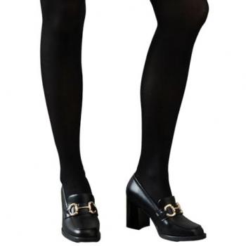 Women's Daffie Snaffle Detail Block Heel Loafers