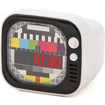 Balvi Weißer Fernsehwähler-Wecker – Retro