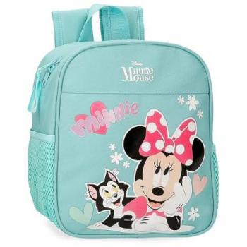 Mochila Niña Disney Miniatura Minnie y Figaro – 25 cm Azul