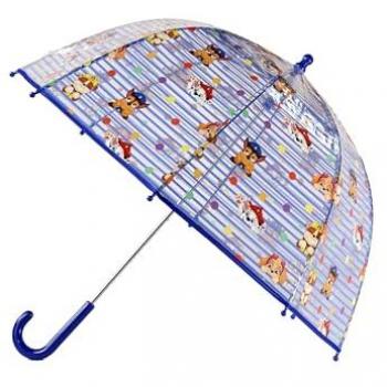 PARAGUAS MANUAL INFANTIL 48CM TRANSPARENTE BURBUJA