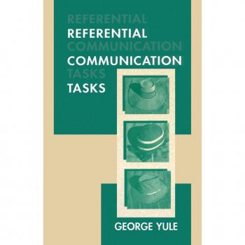 Referential Communication Tasks: Second Language Acquisition Research Series