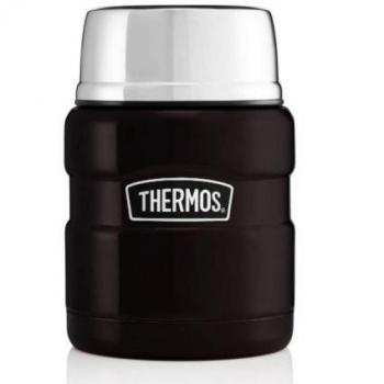 Lunch Box 0,5 L Thermos King in Cromo Nero