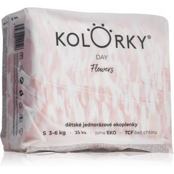 Kolorky Day Flowers Eco Diapers Size S 3-6 Kg 25 pcs