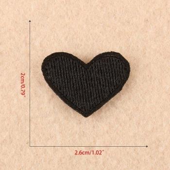 Mini apliques de corazón, 20 Uds., para coser/planchar, proyectos DIY