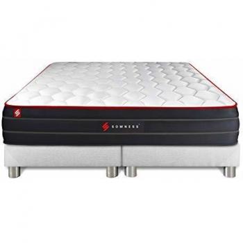 Ensemble Double sommier + Matelas Ressorts ensachés 180x200
