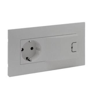 Base Semi-Empotrada Niloé Step 2P+T USB A