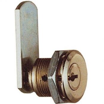 Serratura a cilindro per mobili con levetta, diametro 16 mm