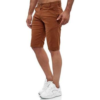 Tażzio Herren Kamel Chino-Shorts, 36 cm (Größe)