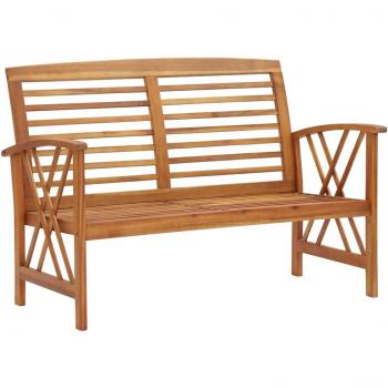 Acacia Wood Garden Bench, 119 cm, Solid, vidaXL