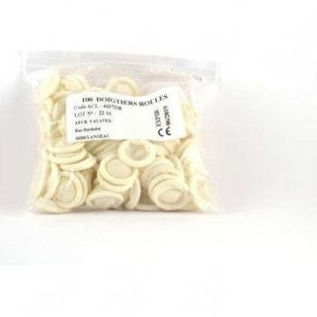 Sachet de Doigtiers Roulés en Latex, Taille M, 100 unités