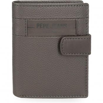 Cartera unisex Pepe Jeans 7881234 con cierre de click en gris