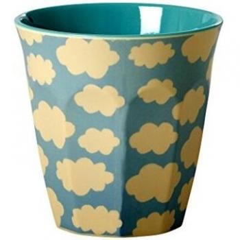 Melamin Kaffeebecher mit Wolkenmotiv