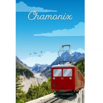 Peinture Toile Montenvers Chamonix 30x45 cm