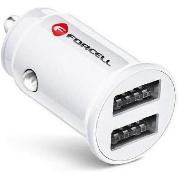Mini Auto-Ladegerät 2x USB 3,1A Weiß
