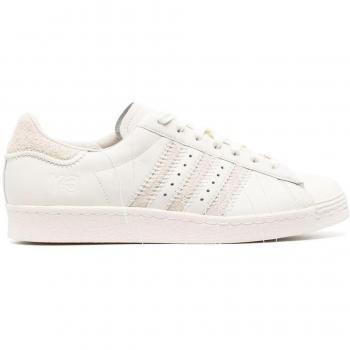 Men's Y-3 Superstar Leather Low-Top Sneakers in Off White | Size 8.5 | ID4122