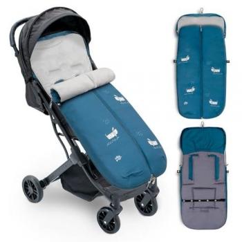 Saco Cochecito Interbaby Perritos Azul