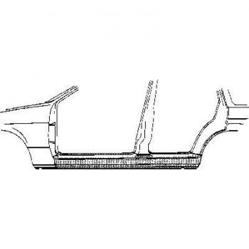 Chapa d'accès gauche Van Wezel pour Opel Vectra A (1988-1995)