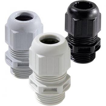 M40 Silver‑Grey Polyamide Cable Gland – Wiska 10066385 – One Piece