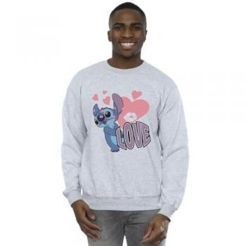 Stitch & Lilo “Love” Grey Crewneck – L