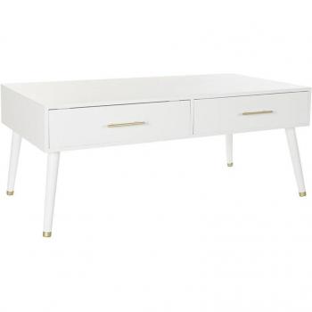 Table Basse Glamour Bois et Métal 120 cm