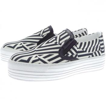 Scarpa Cult Donna 40 SlipOn Bianco Nero