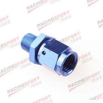 Aluminum Blue/Black -10AN AN10 Female to 3/4 NPT Male Swivel Fitting Adapter